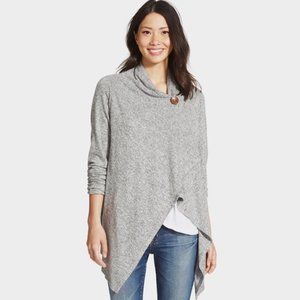Bobeau One Button Wrap Cardigan - Size Medium